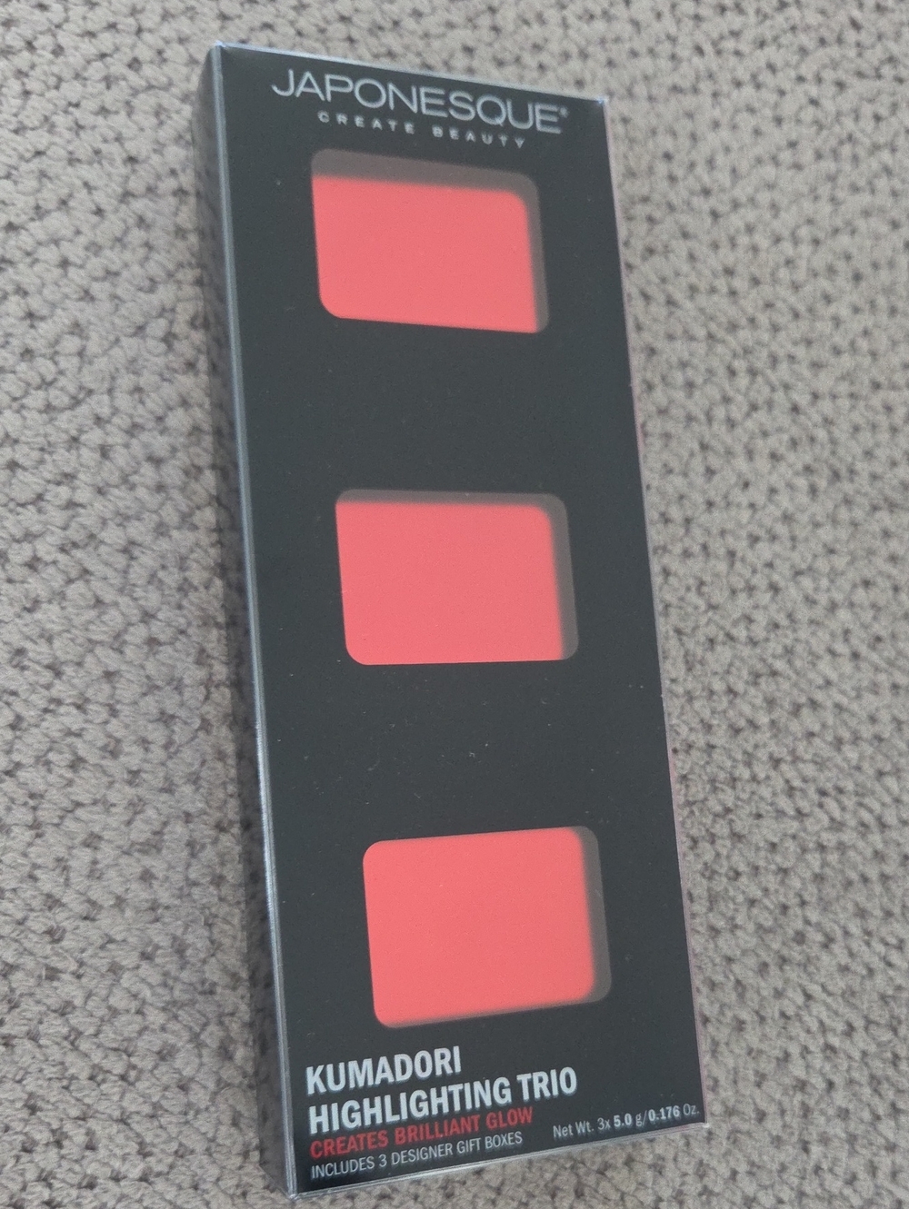 Japonesque Kumadori Highlighting Trio — Coral Pink Radiance